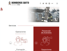 Tablet Screenshot of bomberosquito.gob.ec